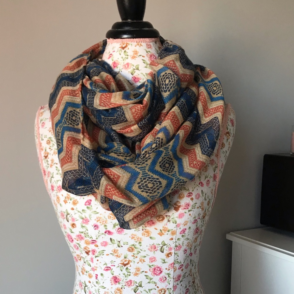 Patterned Infinity Scarf